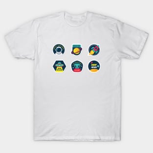 Space stickers T-Shirt